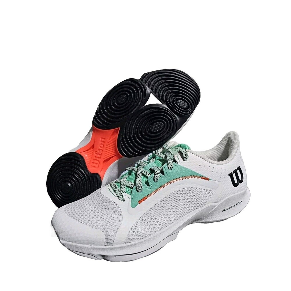 New Wilson HURAKN PRO Tennis Padel Shoes Sneaker White WRS331180 Women's Sz 11